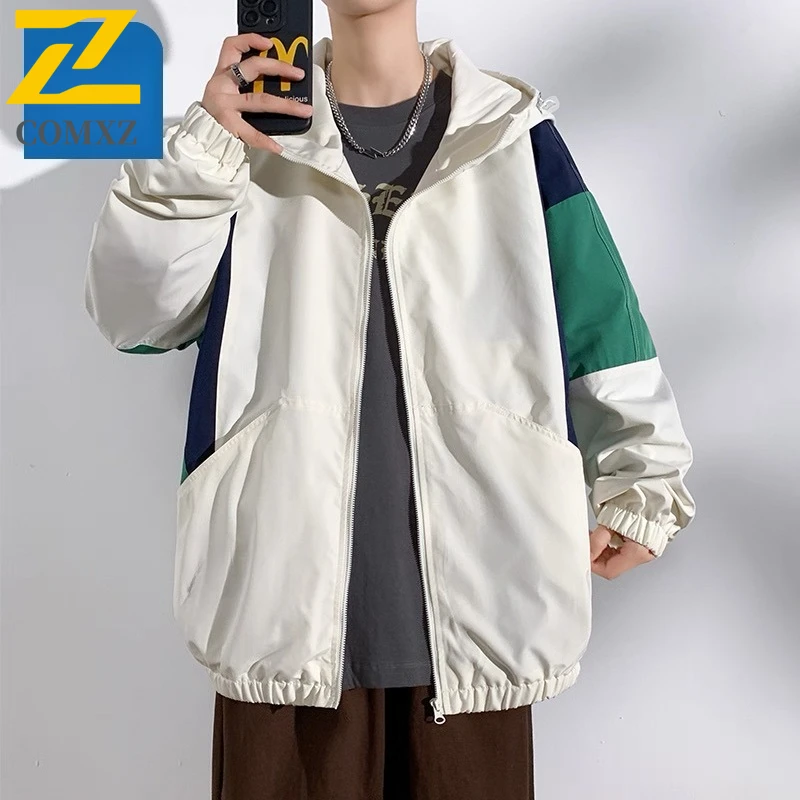 Men Hip Hop Jacket 2025 High Street Patchwork Blue Windbreaker Coat Trendy Lightweight Spring Autumn Casual College Streetwear
Men Hip Hop Jacket 2025 High Street Patchwork Blue Windbreaker Coat Trendy Lightweight Spring Autumn Casual College Streetwear
