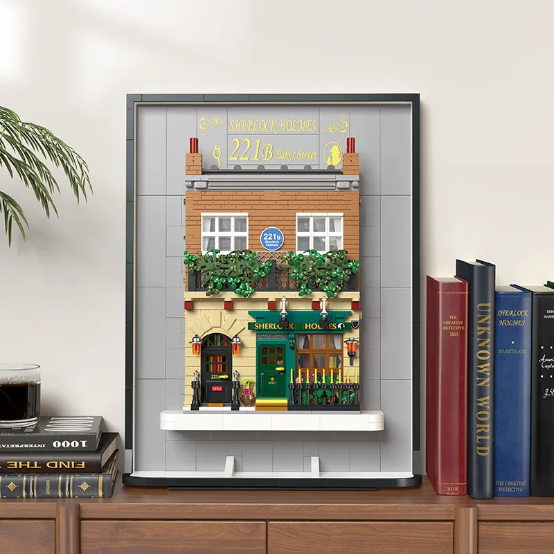 19th Century 221B Baker Street Wall-Mounted Street Scene Picture Frame with Lighting Building Block Assembly Display
19th Century 221B Baker Street Wall-Mounted Street Scene Picture Frame with Lighting Building Block Assembly Display