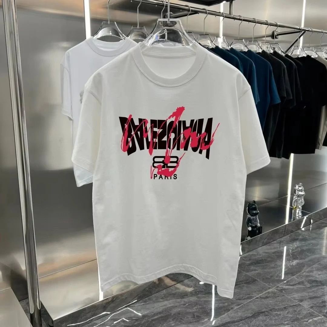 2025 Summer Trend Light Luxury Men's and Women's Short-sleeved T-shirt Pure Cotton Round Neck Printed T-shirt Breathable
2025 Summer Trend Light Luxury Men's and Women's Short-sleeved T-shirt Pure Cotton Round Neck Printed T-shirt Breathable