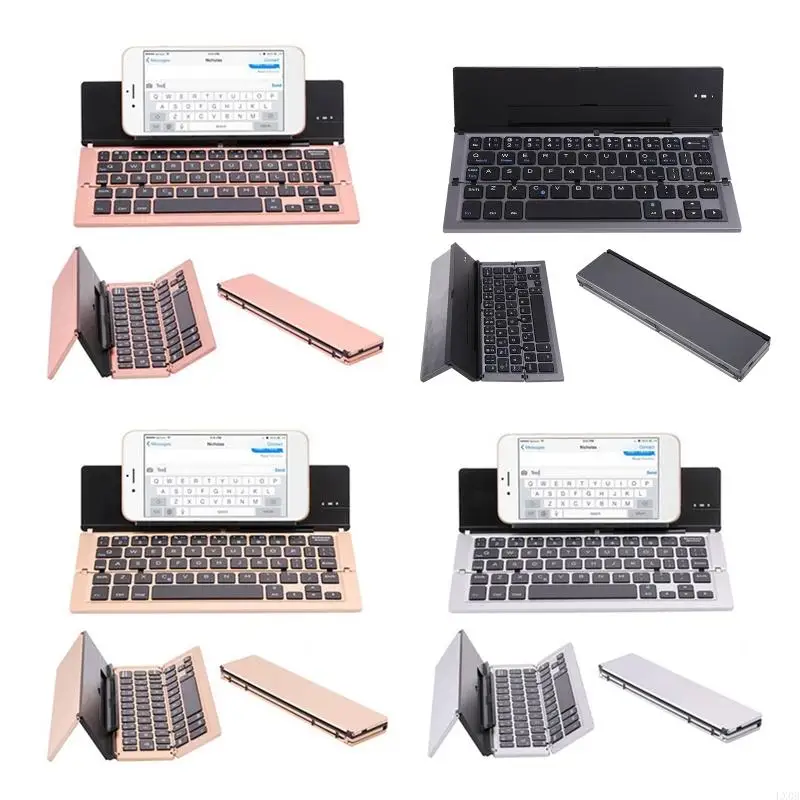 LX0B Portable Mini Wireless Bluetooth-compatible Folding Keyboard Aluminum Alloy Foldable Rechargeable Travel Office Home
LX0B Portable Mini Wireless Bluetooth-compatible Folding Keyboard Aluminum Alloy Foldable Rechargeable Travel Office Home