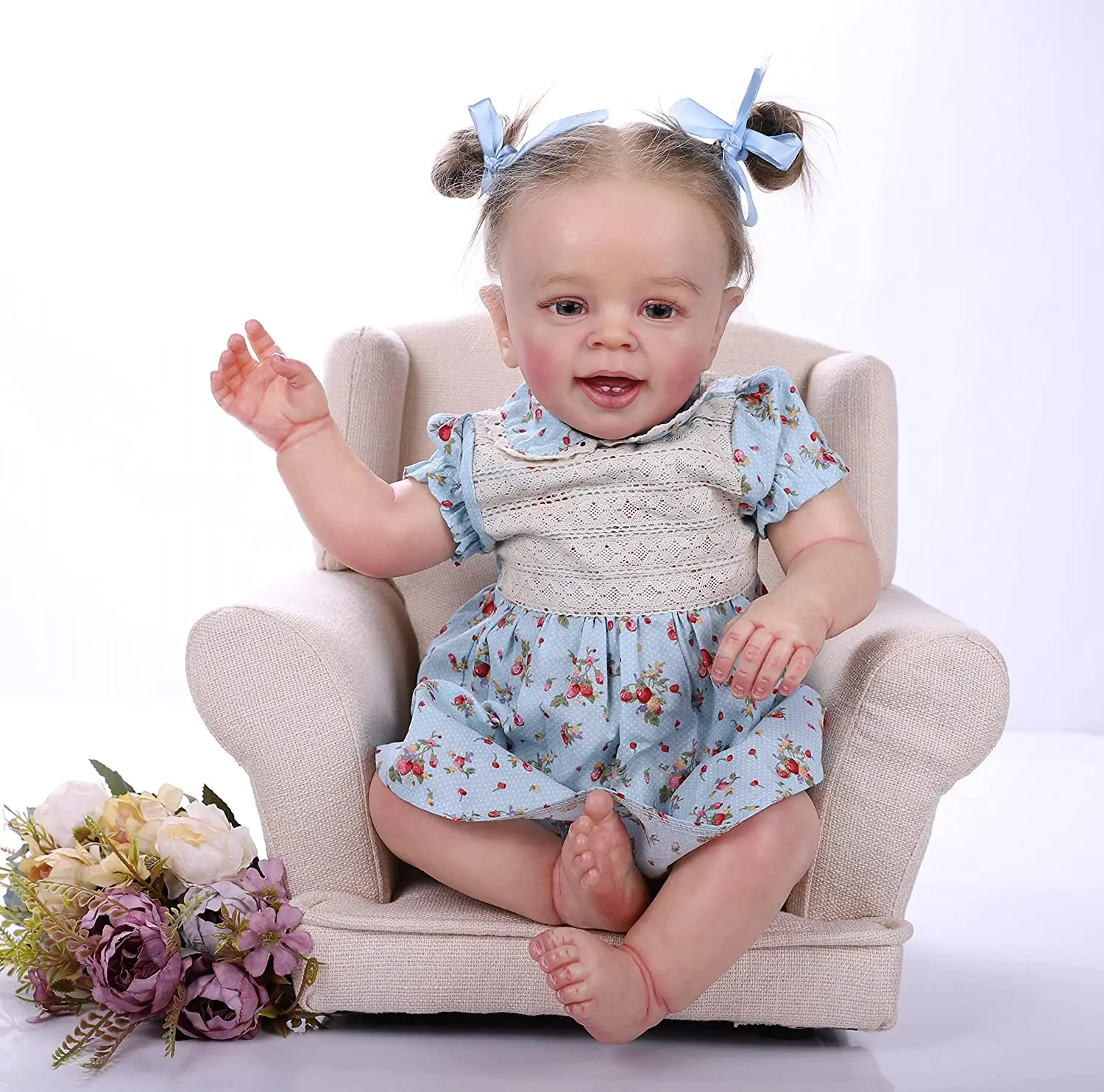 55cm Soft Reborn Doll Lifelike Baby Girl Realistic Newborn Dolls for Collectors And Babies
55cm Soft Reborn Doll Lifelike Baby Girl Realistic Newborn Dolls for Collectors And Babies