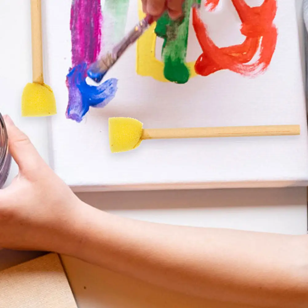 6Pcs Kids Round Sponge Brush Set Wooden Handle Sponge Painting Tools DIY Art Kit for Crafts Drawing Stencil Paint Creative
6Pcs Kids Round Sponge Brush Set Wooden Handle Sponge Painting Tools DIY Art Kit for Crafts Drawing Stencil Paint Creative