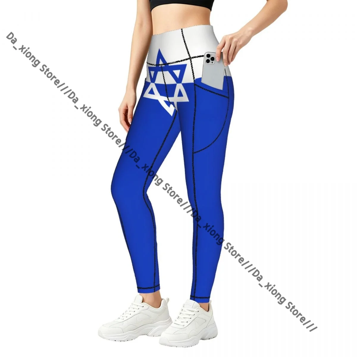 Women Slim Fit Yoga Pants With Pockets Flag Of Jewish Fighting Organization Hip Lifting Sports Fitness Pants
Women Slim Fit Yoga Pants With Pockets Flag Of Jewish Fighting Organization Hip Lifting Sports Fitness Pants