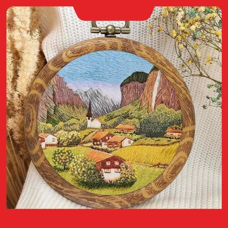 10Pcs Round Embroidery Hoops Set Kit 3 Inch Imitated Wood Embroidery Display Frame Set Kit For DIY Art Craft Sewing And Hanging
10Pcs Round Embroidery Hoops Set Kit 3 Inch Imitated Wood Embroidery Display Frame Set Kit For DIY Art Craft Sewing And Hanging