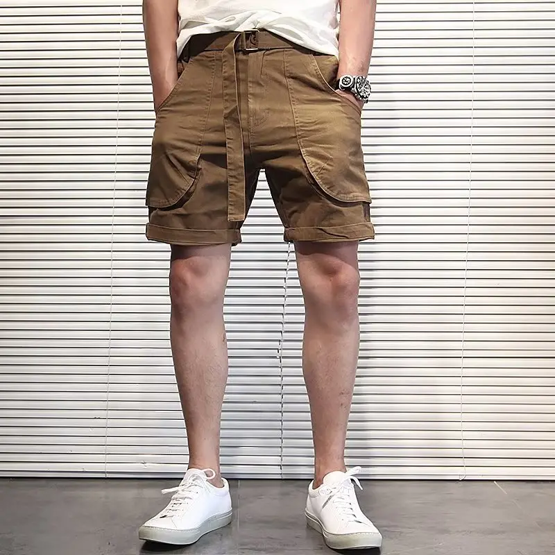 Summer American Sle Workwear orts Men's Loose Straight Leg Belted Mid-Pants Ame i Japanese Retro Five-Point Pants
Summer American Sle Workwear orts Men's Loose Straight Leg Belted Mid-Pants Ame i Japanese Retro Five-Point Pants