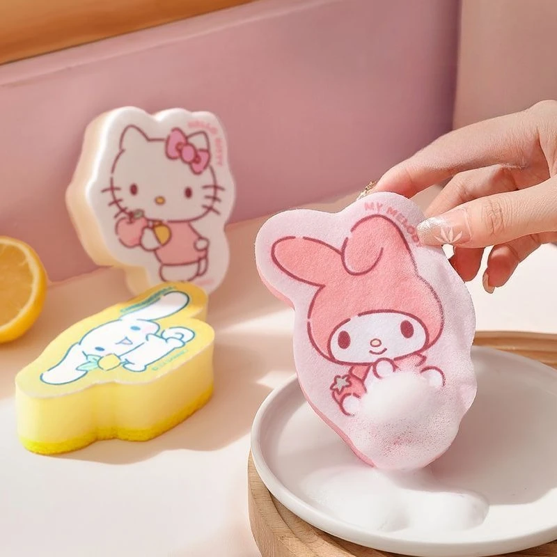 Anime Hello Kitty My Melody Dishwashing Sponge Kitchen Absorbent Non Shedding Scrubber Pot Cleaner Sanrio Cartoon Kawaii Cute
Anime Hello Kitty My Melody Dishwashing Sponge Kitchen Absorbent Non Shedding Scrubber Pot Cleaner Sanrio Cartoon Kawaii Cute
