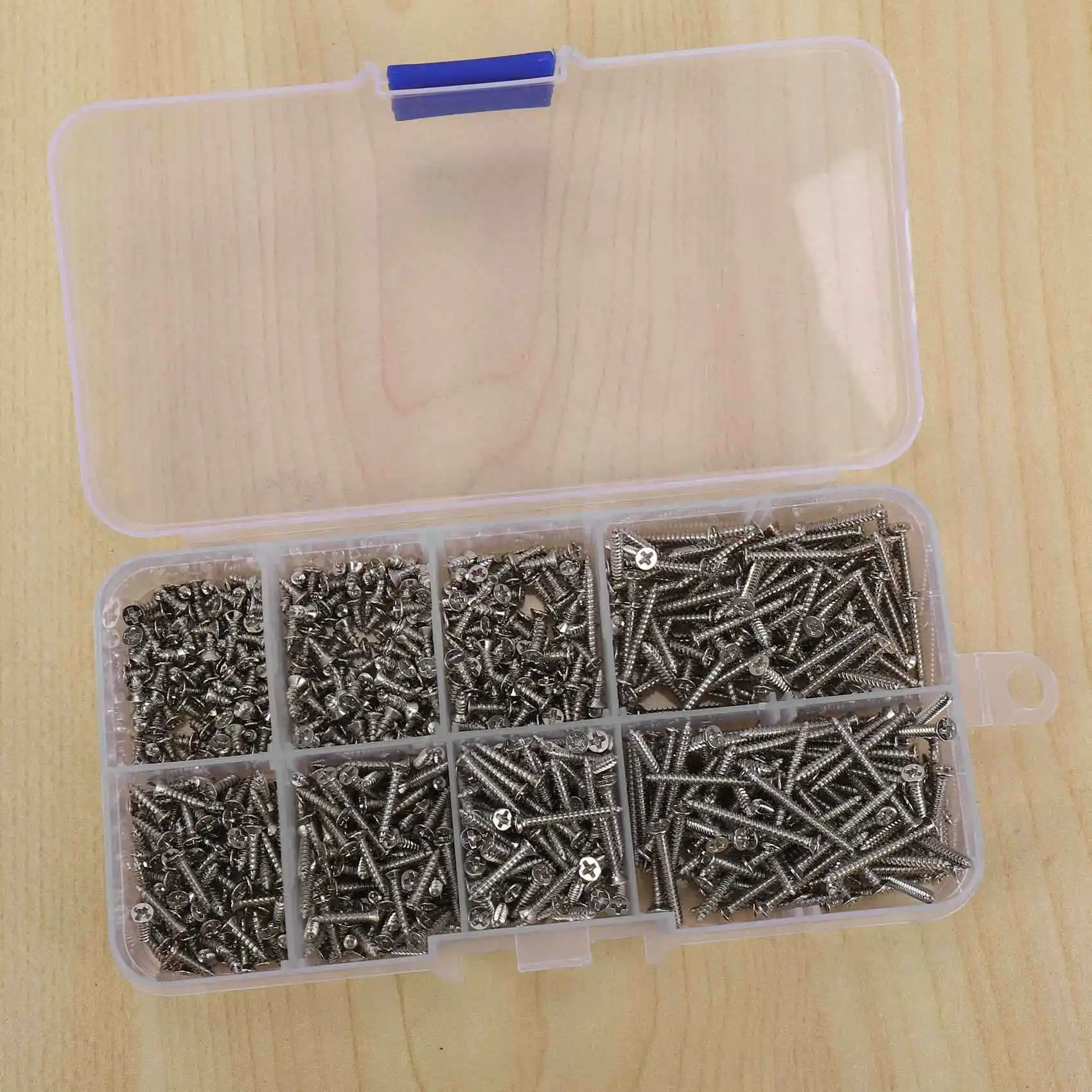 THIVN-2400Pcs Stainless Steel Self Tapping Screw Assortment Kit Lock Nut Wood Thread Nail Screw Sets M2
THIVN-2400Pcs Stainless Steel Self Tapping Screw Assortment Kit Lock Nut Wood Thread Nail Screw Sets M2