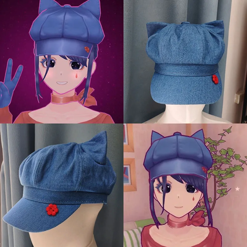 Аниме игра ужасов Miside Crazy Mita косплей милые кошачьи ушки милая восьмиугольная шляпа ролевая игра синий берет женский реквизит для Хэллоуина
Аниме игра ужасов Miside Crazy Mita косплей милые кошачьи ушки милая восьмиугольная шляпа ролевая игра синий берет женский реквизит для Хэллоуина