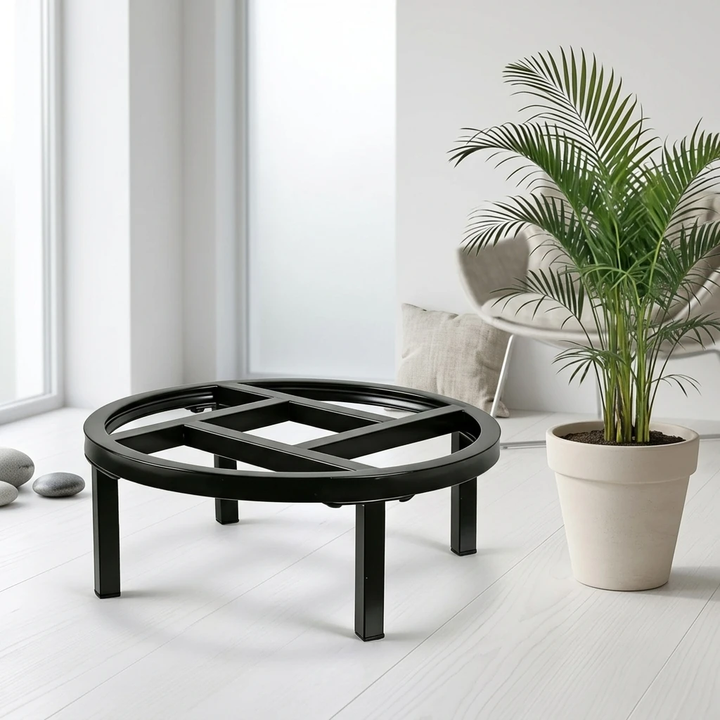 Metal Flower Stand Low Profile Plant Pot Holder for Indoor Outdoor Use with Rust-proof Coating and Anti Slip Feet
Metal Flower Stand Low Profile Plant Pot Holder for Indoor Outdoor Use with Rust-proof Coating and Anti Slip Feet