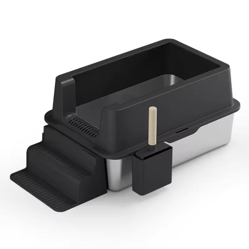 @# Sale Eco-friendly Stainless Steel Cat Litter Box Portable Detachable Toilet 20L Interior Easy Cleaning Semi-Enclosed Design
@# Sale Eco-friendly Stainless Steel Cat Litter Box Portable Detachable Toilet 20L Interior Easy Cleaning Semi-Enclosed Design