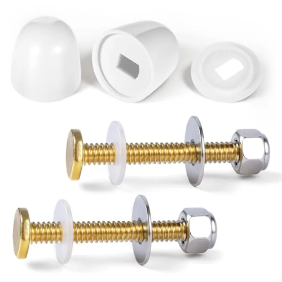 2 PCS Toilet Floor Bolts and Caps Closet, Universal Toilet Bowl to Floors Bolt Kits Stainless Steel Toilets Fixing Bolts and Nu
2 PCS Toilet Floor Bolts and Caps Closet, Universal Toilet Bowl to Floors Bolt Kits Stainless Steel Toilets Fixing Bolts and Nu
