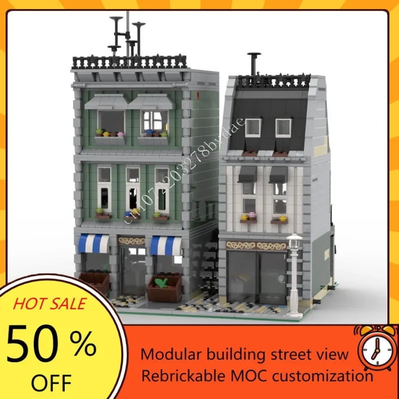 Конструктор 2202 детали: Модульная модель кафе и кондитерской MOC, креативный городской пейзаж, архитектурная модель-головоломка для самостоятельной сборки, игрушка-подарок
Конструктор 2202 детали: Модульная модель кафе и кондитерской MOC, креативный городской пейзаж, архитектурная модель-головоломка для самостоятельной сборки, игрушка-подарок