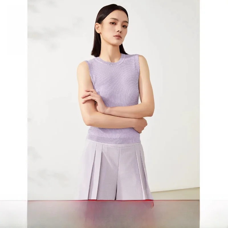 Женский облегающий вязаный свитер Landi Light Purple Svel с круглым вырезом, однотонный, с декоративной строчкой, для повседневной носки
Женский облегающий вязаный свитер Landi Light Purple Svel с круглым вырезом, однотонный, с декоративной строчкой, для повседневной носки