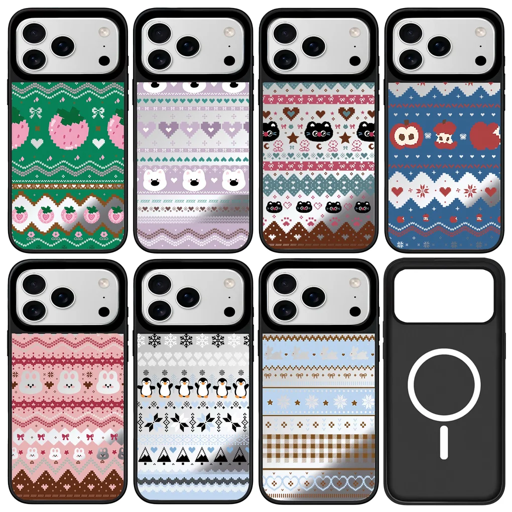 Christmas Stripes Mirror Surface Phone Cover for IPhone 12 13 14 15 16 17 Pro Max Case for IPhone 17 Air
Christmas Stripes Mirror Surface Phone Cover for IPhone 12 13 14 15 16 17 Pro Max Case for IPhone 17 Air