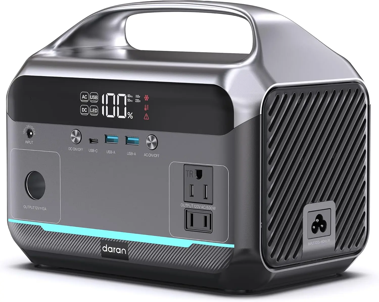 600W Portable Power Station 288Wh Solar Generator with Fast Charging, 7 Ports for Emergency & Camping
600W Portable Power Station 288Wh Solar Generator with Fast Charging, 7 Ports for Emergency & Camping