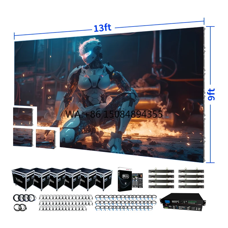 Waterproof Turnkey LED Wall Rental HD P2.8 P2.9 P3.4 P3.91 500x500mm LED Video Panel Display Package Outdoor LED Screen 4m X 3m
Waterproof Turnkey LED Wall Rental HD P2.8 P2.9 P3.4 P3.91 500x500mm LED Video Panel Display Package Outdoor LED Screen 4m X 3m