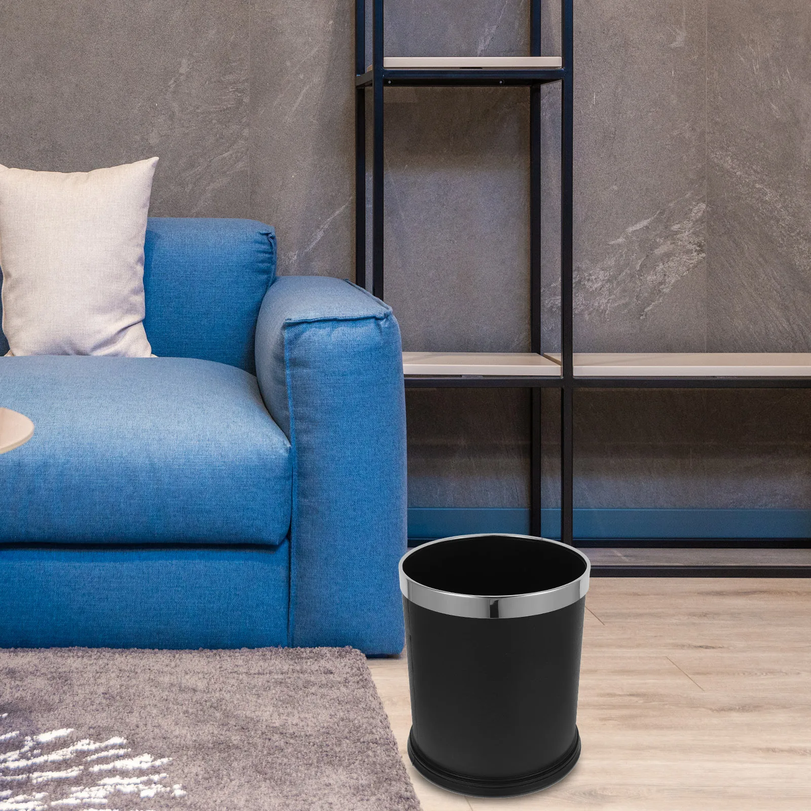 Flame Retardant Trash Can Waste Basket for Kitchen Bedroom Bathroom Black Plastic Storage Bin Thickened Material Large Opening
Flame Retardant Trash Can Waste Basket for Kitchen Bedroom Bathroom Black Plastic Storage Bin Thickened Material Large Opening