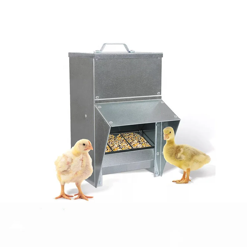 ODM OEM Automatic Chicken Feeder Pet Feeder Outdoor Waterproof Metal Chicken Feeder with Lid Feed Dispenser for Chickens Ducks
ODM OEM Automatic Chicken Feeder Pet Feeder Outdoor Waterproof Metal Chicken Feeder with Lid Feed Dispenser for Chickens Ducks