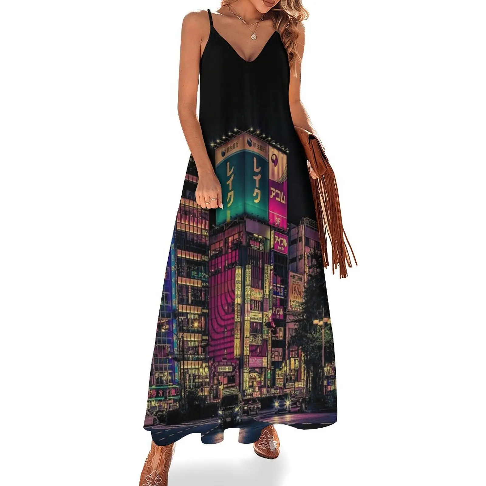 Futurism- Japan Night Photo Sleeveless Dress luxury woman party dress Elegant gown Female clothing women's evening dresses
Futurism- Japan Night Photo Sleeveless Dress luxury woman party dress Elegant gown Female clothing women's evening dresses