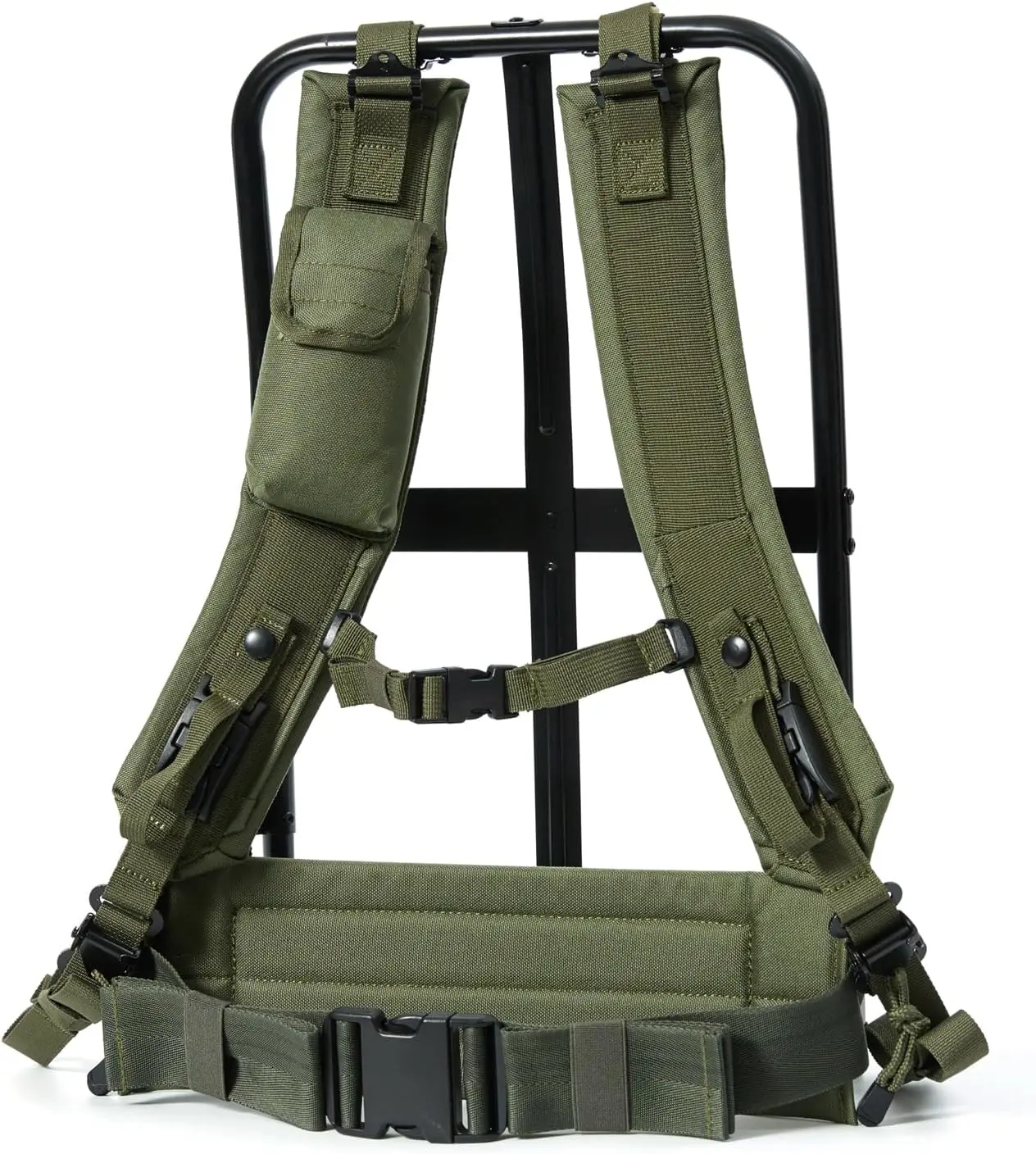 Military Backpack Frame with Kidney Pad & Waist Belt, Durable Tactical Gear for Outdoor Adventures
Military Backpack Frame with Kidney Pad & Waist Belt, Durable Tactical Gear for Outdoor Adventures