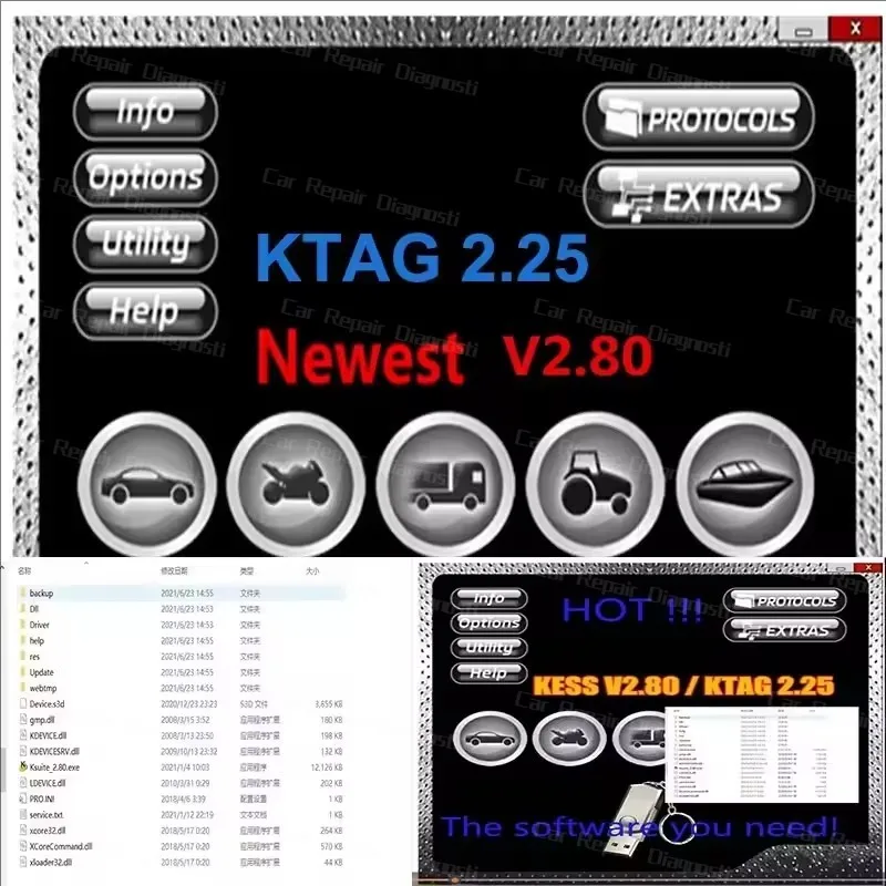 NEW Ksuite2.80 KTAG2.25software work with KESS V2 V5.017 for Cars/Trucks/Bikes/Tractros optimized running speed improved wake up
NEW Ksuite2.80 KTAG2.25software work with KESS V2 V5.017 for Cars/Trucks/Bikes/Tractros optimized running speed improved wake up