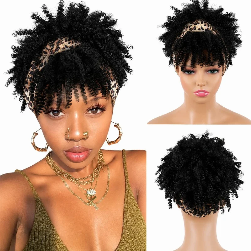 Headscarf for African Women, Fashionable Small Curly Wig, Ice Silk Headband, Synthetic Fiber Headpiece
Headscarf for African Women, Fashionable Small Curly Wig, Ice Silk Headband, Synthetic Fiber Headpiece