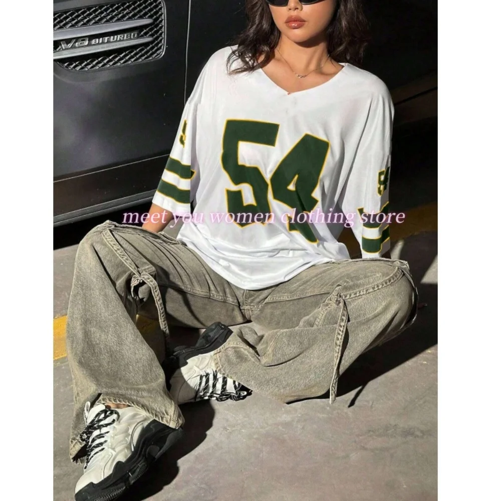 2025 Womens 3 COLORS NO.54 Print Female Summer Basic Short Sleeve O-Neck Tees Casual Retro Ladies Sport Plus Size Women Clothing
2025 Womens 3 COLORS NO.54 Print Female Summer Basic Short Sleeve O-Neck Tees Casual Retro Ladies Sport Plus Size Women Clothing