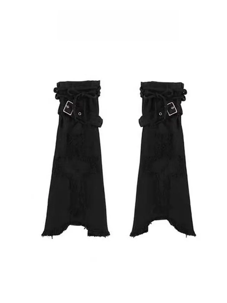 Y2K Millennium Trendy Girl Adjustable Drawstring Denim Leggings Women's Design Sensation Subculture Black Mid-Calf Boot Socks
Y2K Millennium Trendy Girl Adjustable Drawstring Denim Leggings Women's Design Sensation Subculture Black Mid-Calf Boot Socks