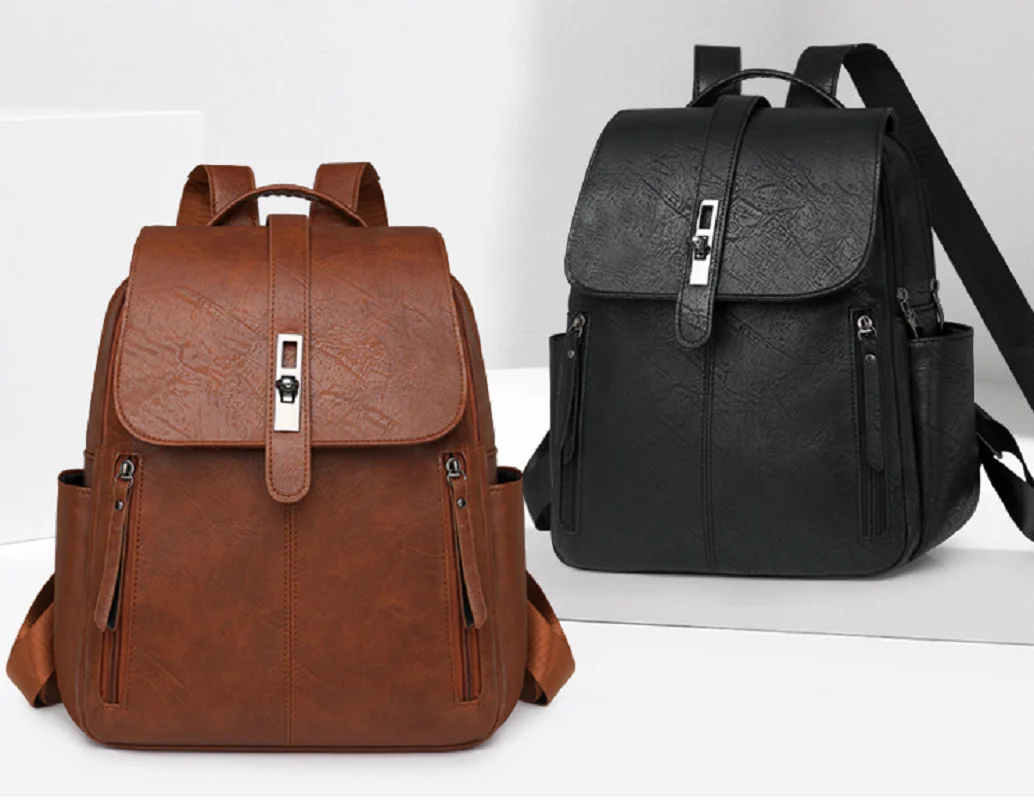 2026 New Korean Fashion Vintage High Quality Leather Shoulder Bags Women's Large Capacity Travel Backpacks Notebook School Bag
2026 New Korean Fashion Vintage High Quality Leather Shoulder Bags Women's Large Capacity Travel Backpacks Notebook School Bag