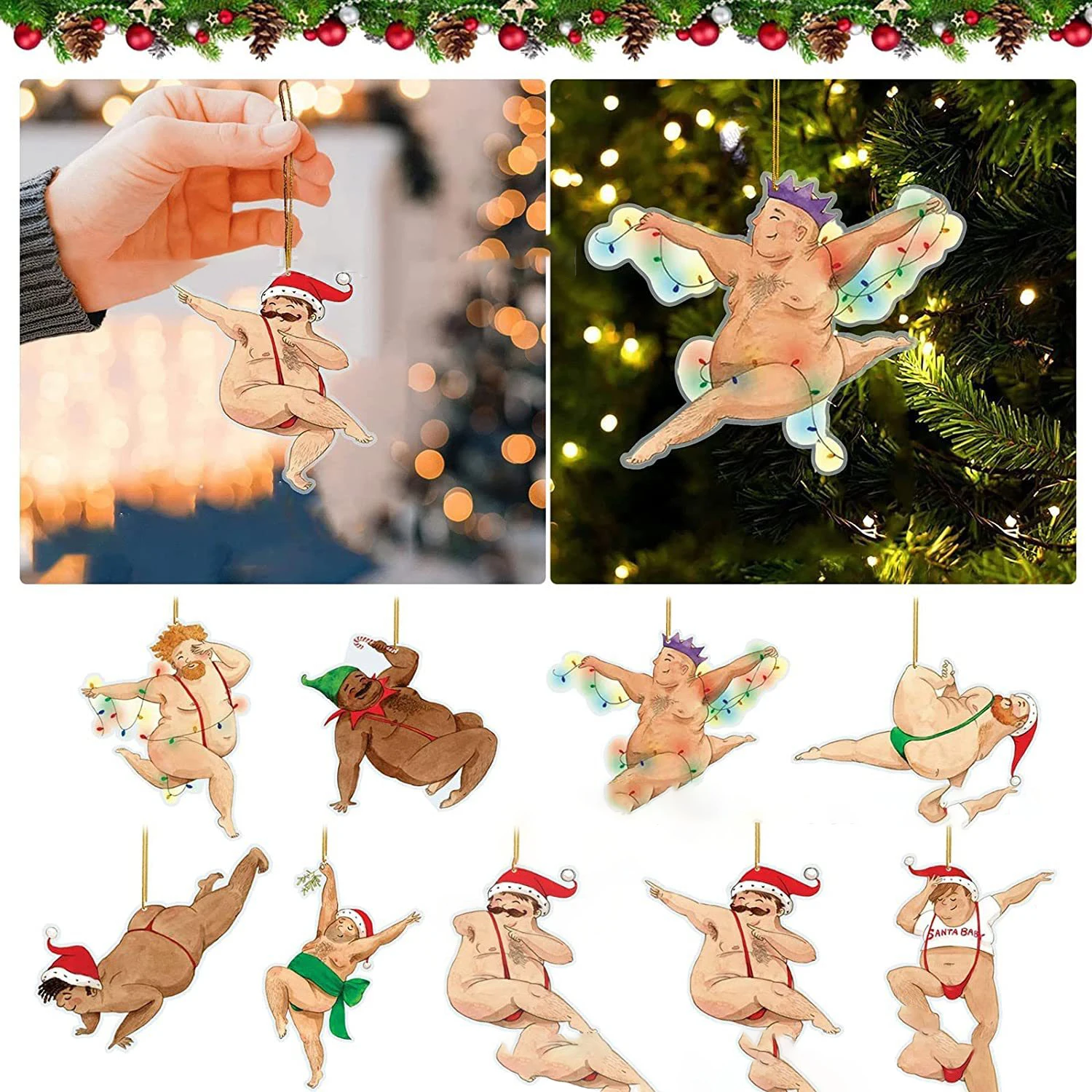 Christmas Funny Hanging Decoration Ornaments 2023 Christmas Tree Decoration Car Decoration Craft Collection Supplies
Christmas Funny Hanging Decoration Ornaments 2023 Christmas Tree Decoration Car Decoration Craft Collection Supplies