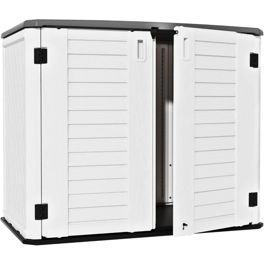 4x2.5 FT Outdoor Storage Shed, Resin Waterproof Storage Cabinet for Garden Tools with Lockable Lid,Latch (White)
4x2.5 FT Outdoor Storage Shed, Resin Waterproof Storage Cabinet for Garden Tools with Lockable Lid,Latch (White)