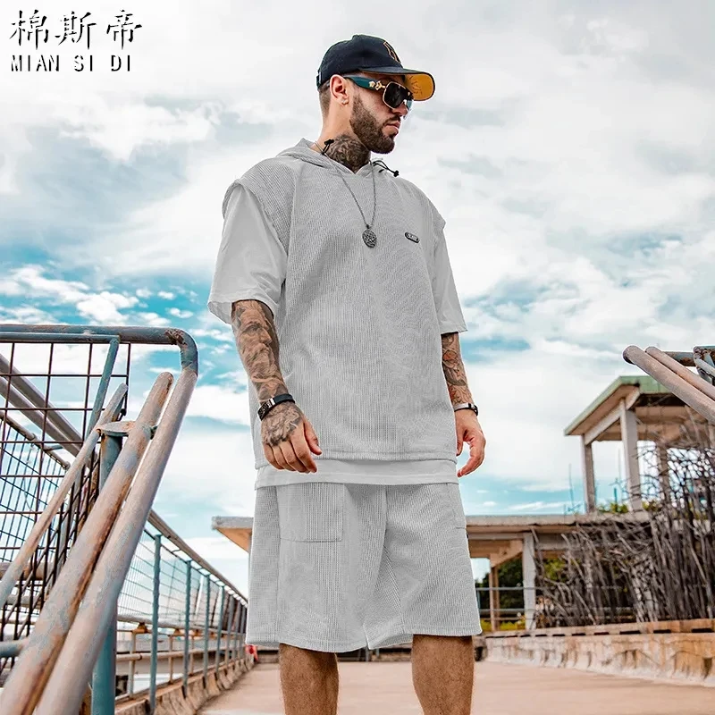 summer men shorts and tshirt plus size 8XL 70 68 patchwork fashion high street wear casual cool shorts suits
summer men shorts and tshirt plus size 8XL 70 68 patchwork fashion high street wear casual cool shorts suits