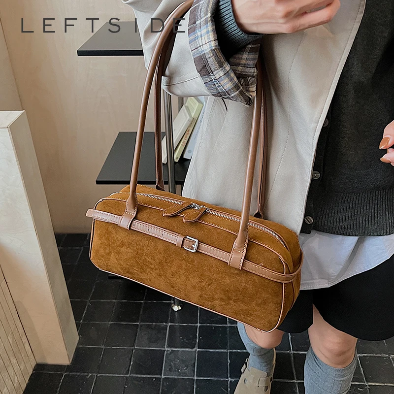 LEFTSIDE Small Faux Suede Square Bag for Women Shoulder Bags 2025 Designer Luxury Short Handle Tote Bag Lady Handbags and Purses
LEFTSIDE Small Faux Suede Square Bag for Women Shoulder Bags 2025 Designer Luxury Short Handle Tote Bag Lady Handbags and Purses