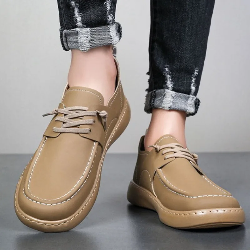 Men British Style Leather Lace-Up Sneakers Trendy Versatile Non-Slip Casual Shoe Versatile Daily Comfort Shoes Zapatillas Hombre
Men British Style Leather Lace-Up Sneakers Trendy Versatile Non-Slip Casual Shoe Versatile Daily Comfort Shoes Zapatillas Hombre