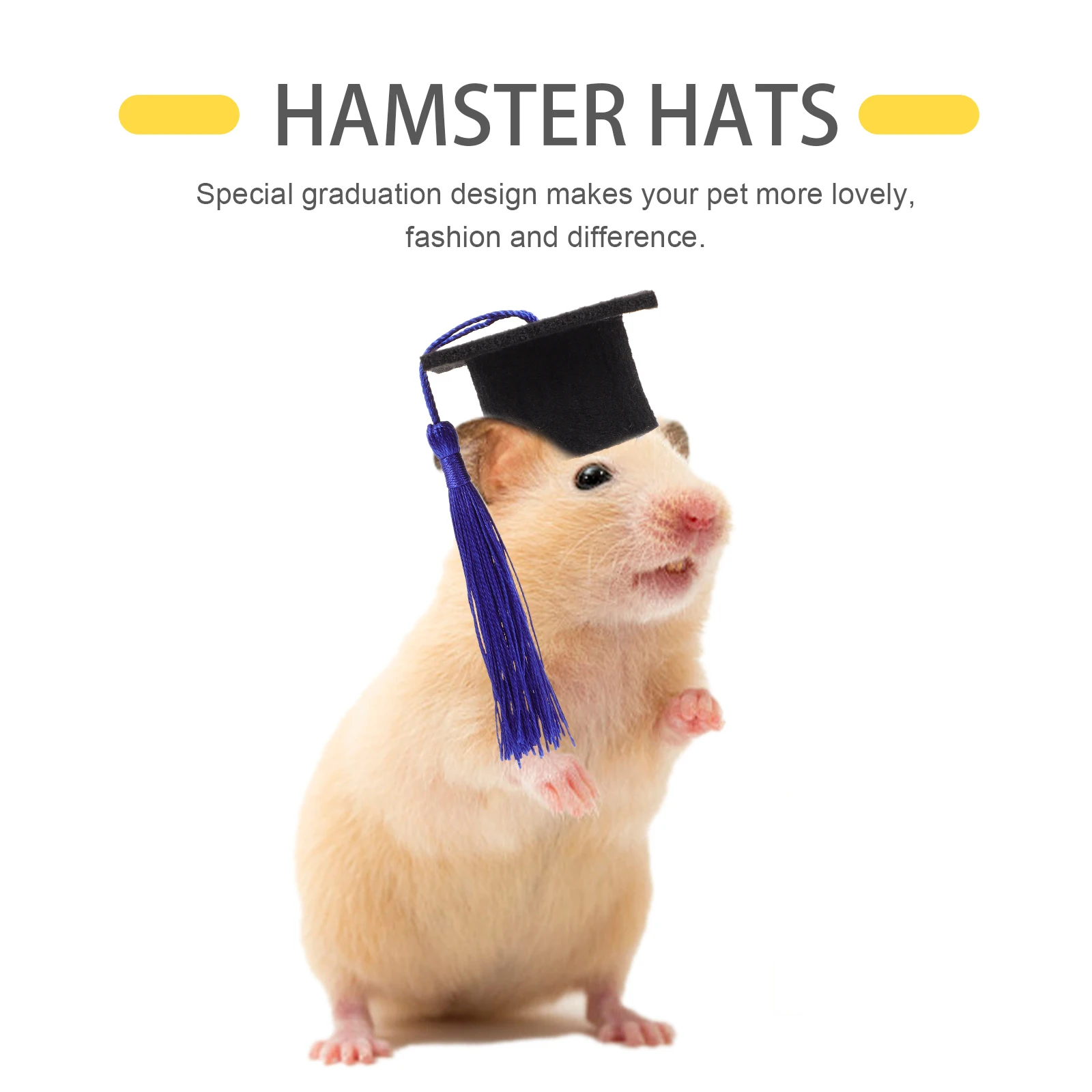1Set Mini Pet Graduation Cap Adjustable Size Fashionable Durable Comfortable Cloth Material for Hamster Chinchilla Kitten Small
1Set Mini Pet Graduation Cap Adjustable Size Fashionable Durable Comfortable Cloth Material for Hamster Chinchilla Kitten Small