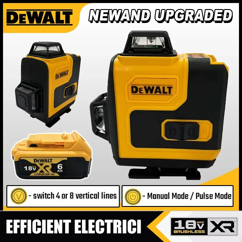 Dewalt Laser Level 360 Green 16 Lines 4D Self Leveling 360 Horizontal Vertical Super Powerful Beam construction Tools Original
Dewalt Laser Level 360 Green 16 Lines 4D Self Leveling 360 Horizontal Vertical Super Powerful Beam construction Tools Original
