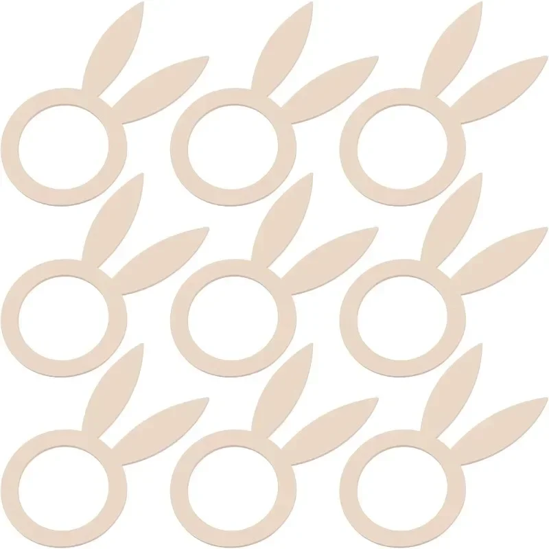 10pcs Wooden Bunny Napkin Rings, Easter Bunny Ear Napkin Rings for Easter Dinner Weddings Party Table Decor 
10pcs Wooden Bunny Napkin Rings, Easter Bunny Ear Napkin Rings for Easter Dinner Weddings Party Table Decor