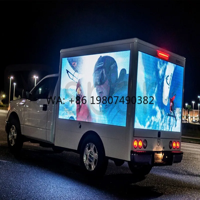 Mobile Full Color LED Display Panel Fixed Outdoor Truck Trailer Vehicle Type Commercial Advertising Video Screen
Mobile Full Color LED Display Panel Fixed Outdoor Truck Trailer Vehicle Type Commercial Advertising Video Screen