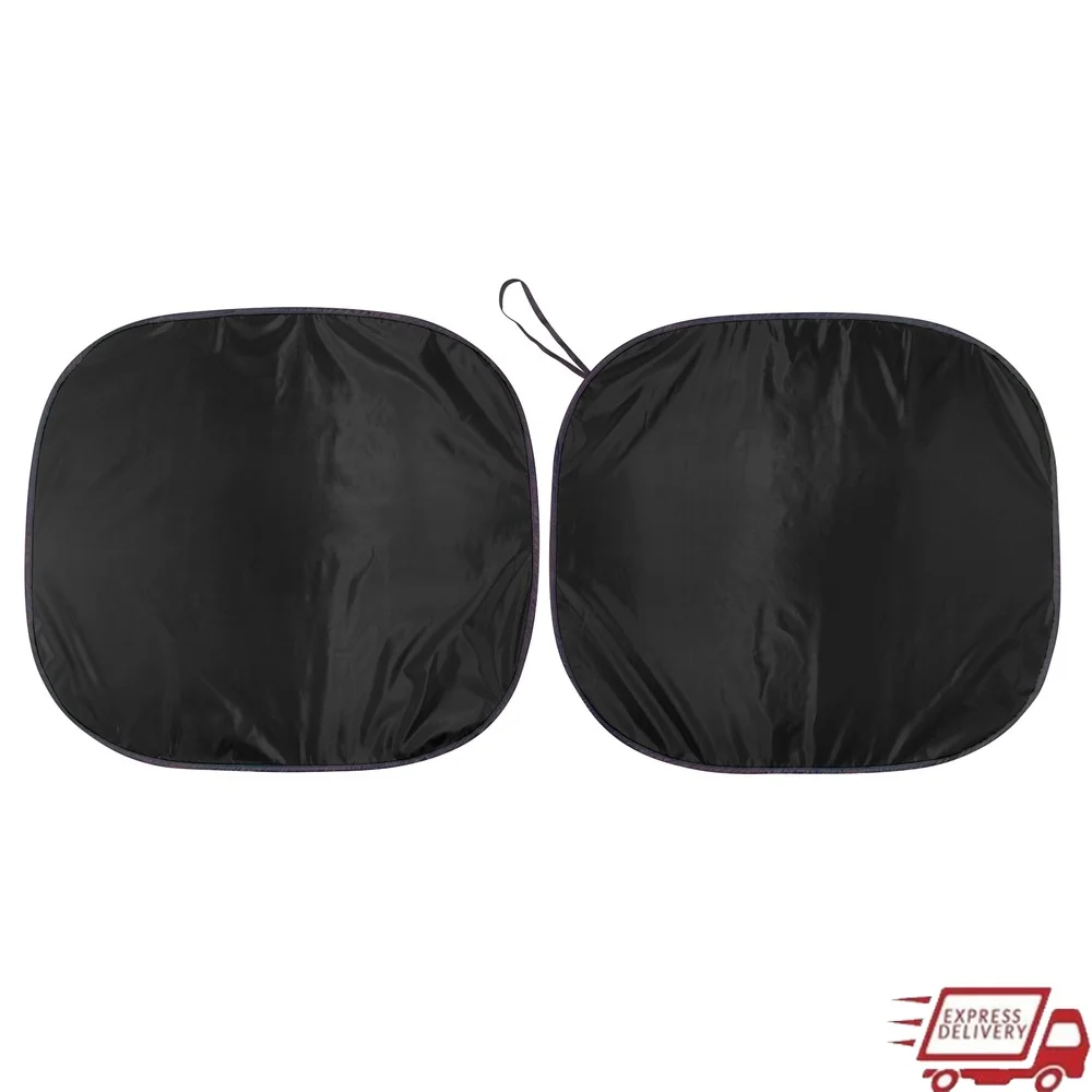 Universal Fit Black Twist Sunshade 28.5 x 31.5 Inches 99% UV Blocking Easy Installation Foldable Car Protection 2 Pack
Universal Fit Black Twist Sunshade 28.5 x 31.5 Inches 99% UV Blocking Easy Installation Foldable Car Protection 2 Pack