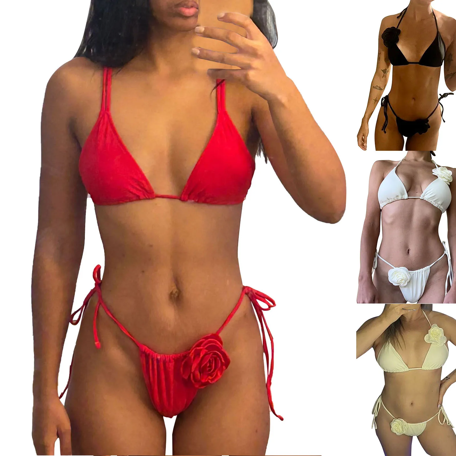Solid Color Bikini Sexy Strap Split Swimsuit Women's Lime Bikini Women for Bikini Area Knit Bikini Printed Bikini
Solid Color Bikini Sexy Strap Split Swimsuit Women's Lime Bikini Women for Bikini Area Knit Bikini Printed Bikini