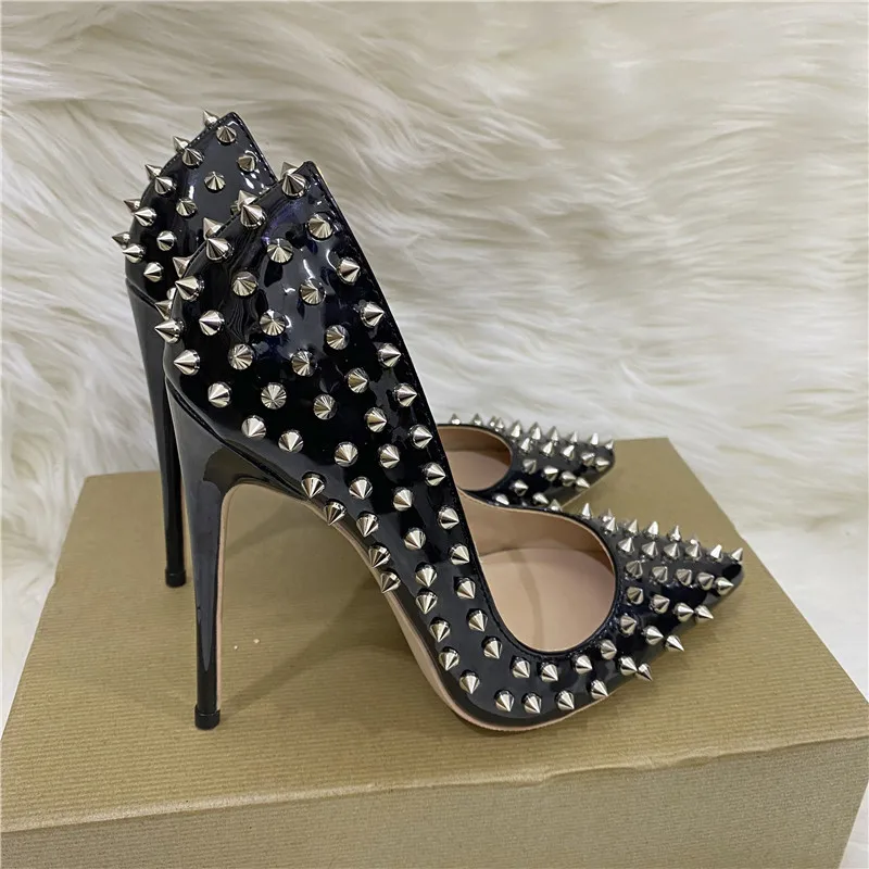 Super High Heel 8 10 12CM Sexy Rivet Women Pump Pointed Toe Thin Heel Party Nightclub Fashion Single Shoe 2026 New Shallow Mouth
Super High Heel 8 10 12CM Sexy Rivet Women Pump Pointed Toe Thin Heel Party Nightclub Fashion Single Shoe 2026 New Shallow Mouth