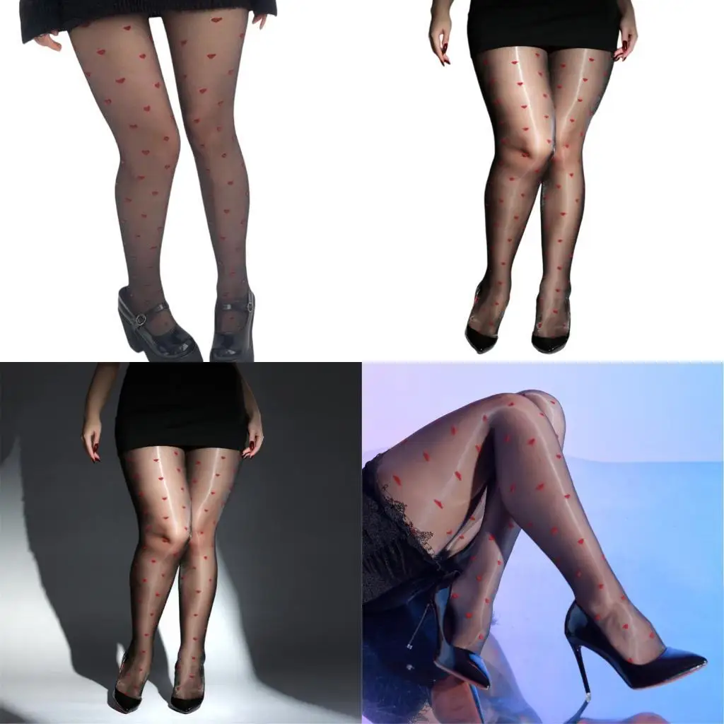 L5YC Red Heart Patterned Matte Finish Pantyhose Thin Nylon Tights Oil Shimmery See Through Leggings Stockings for Women
L5YC Red Heart Patterned Matte Finish Pantyhose Thin Nylon Tights Oil Shimmery See Through Leggings Stockings for Women