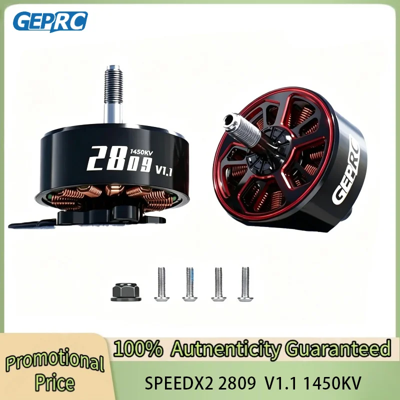GEPRC SPEEDX2 2809 V1.1 Motor Brushless Black with 7/8 Inch MOZ7 RC FPV Racing Drone Multicopter Accessories
GEPRC SPEEDX2 2809 V1.1 Motor Brushless Black with 7/8 Inch MOZ7 RC FPV Racing Drone Multicopter Accessories