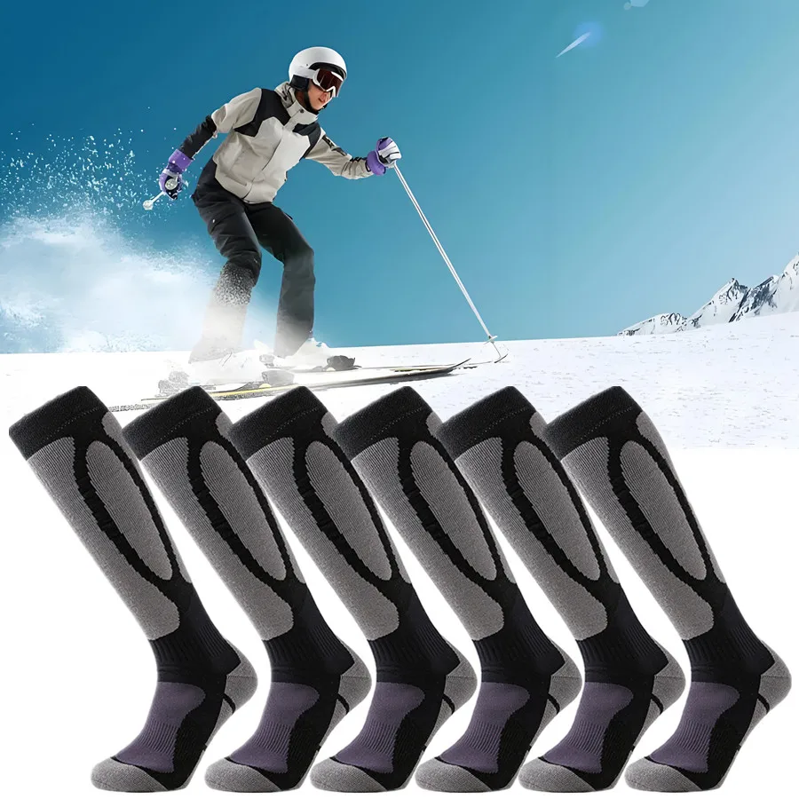 Unisex Compression Ski Socks Non Slip Grip Thermal Insulated Breathable Shockproof with Towel Bottom for Winter Sports
Unisex Compression Ski Socks Non Slip Grip Thermal Insulated Breathable Shockproof with Towel Bottom for Winter Sports