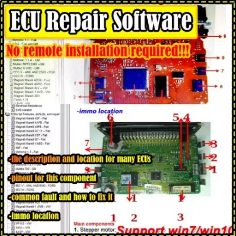 2023 ECU Repair Software ECU Repair Modules Pinout Including Multimeters Transistor EEprom Defects Car Repair Tool
2023 ECU Repair Software ECU Repair Modules Pinout Including Multimeters Transistor EEprom Defects Car Repair Tool