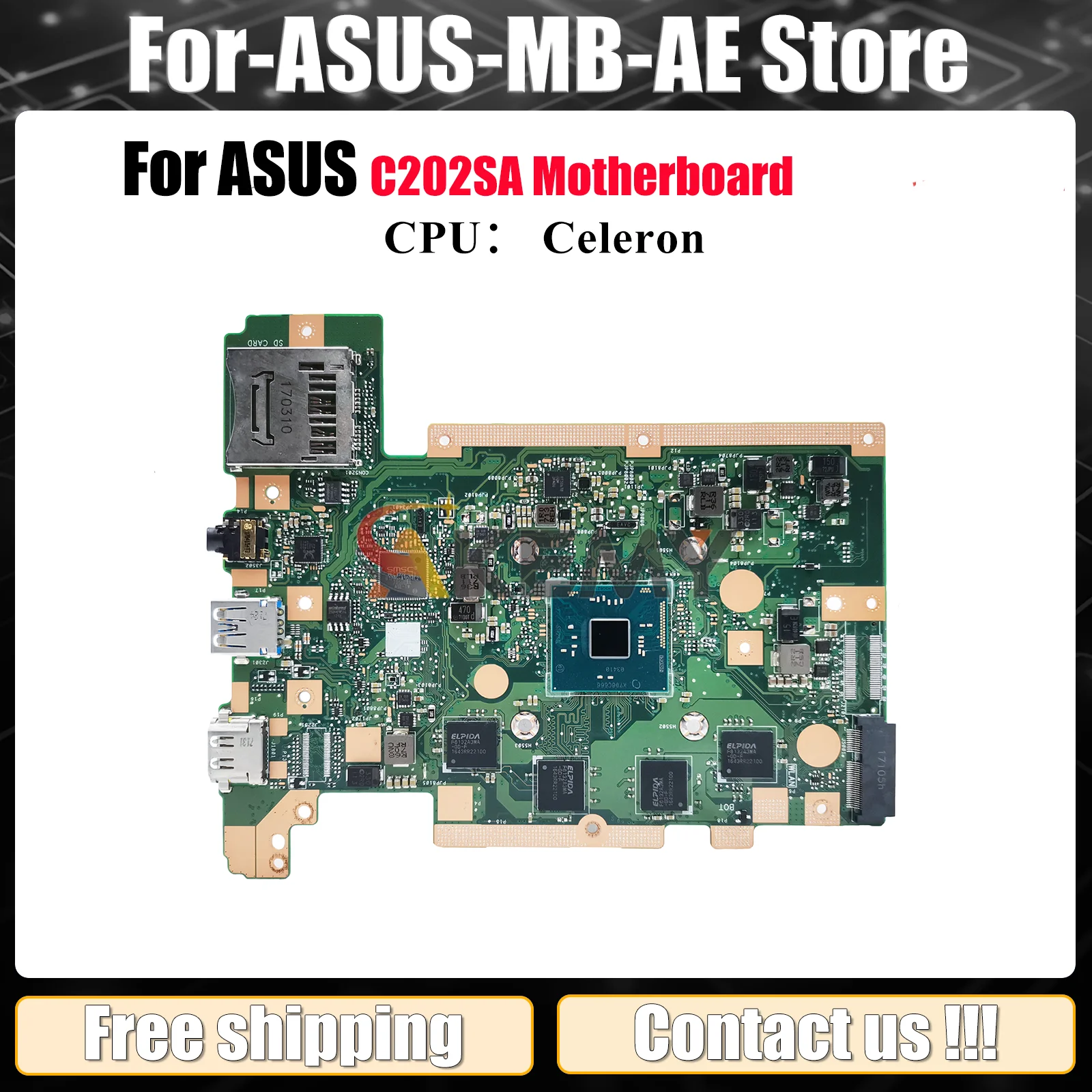 C202SA Laptop Motherboard For ASUS Chromebook C202S C202SA Notebook Mainboard With Celeron CPU 100% tests OK fast shipping stk
C202SA Laptop Motherboard For ASUS Chromebook C202S C202SA Notebook Mainboard With Celeron CPU 100% tests OK fast shipping stk