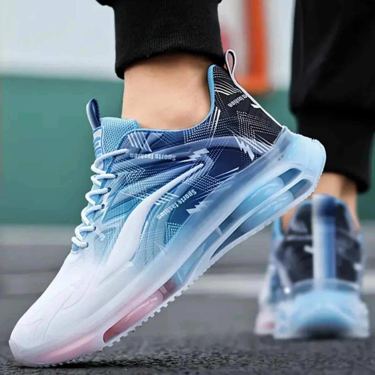 Мужские Нескользящие кроссовки на воздушной подушке, кружевная дышащая Спортивная обувь градиентного цвета, универсальная сетчатая модная обувь, повседневная обувь
Мужские Нескользящие кроссовки на воздушной подушке, кружевная дышащая Спортивная обувь градиентного цвета, универсальная сетчатая модная обувь, повседневная обувь