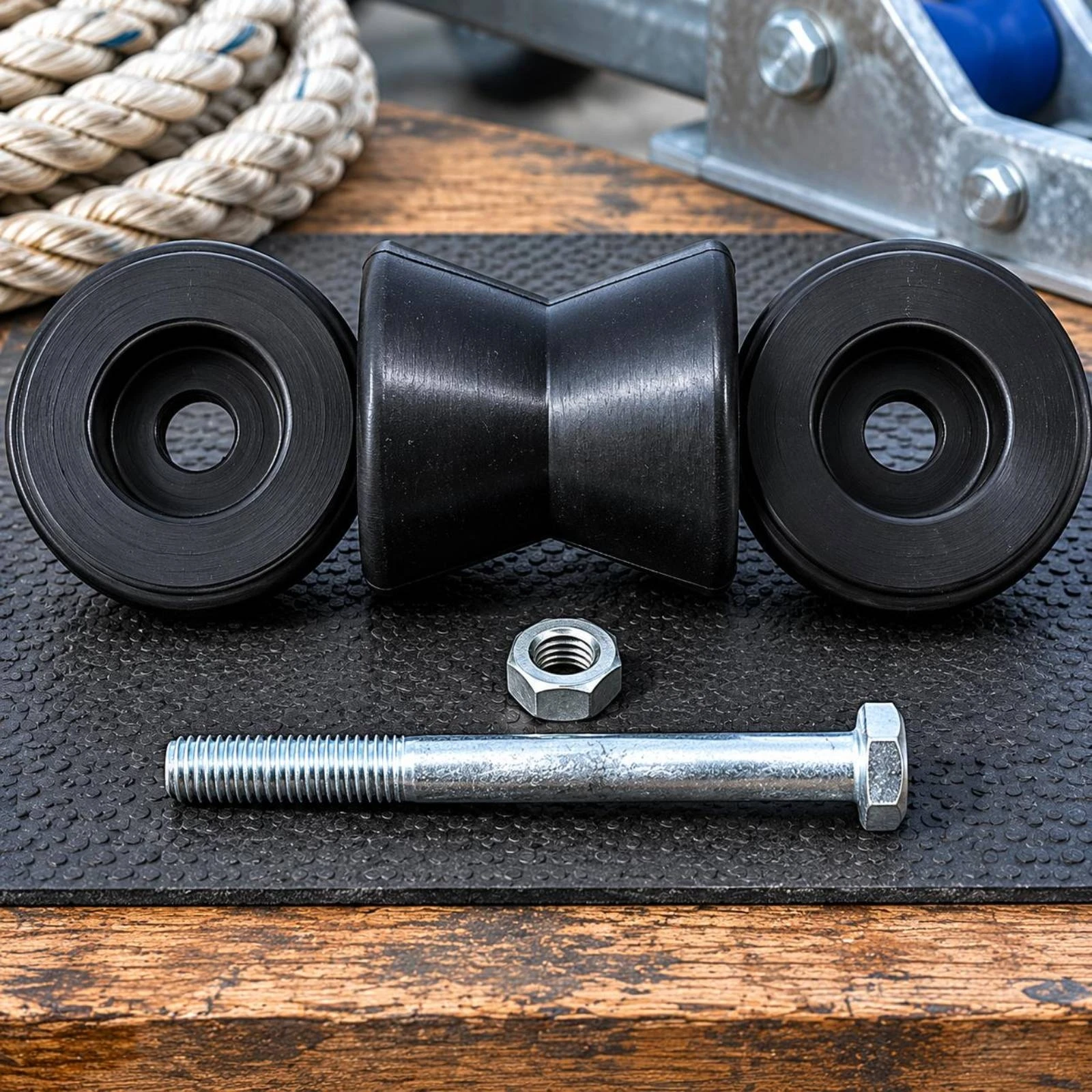 3 Pieces Boat Hauling Roller Assembly Blue and Black Boat Hauling Roller Kit Marine Hardware Reduces Friction Heavy Duty
3 Pieces Boat Hauling Roller Assembly Blue and Black Boat Hauling Roller Kit Marine Hardware Reduces Friction Heavy Duty
