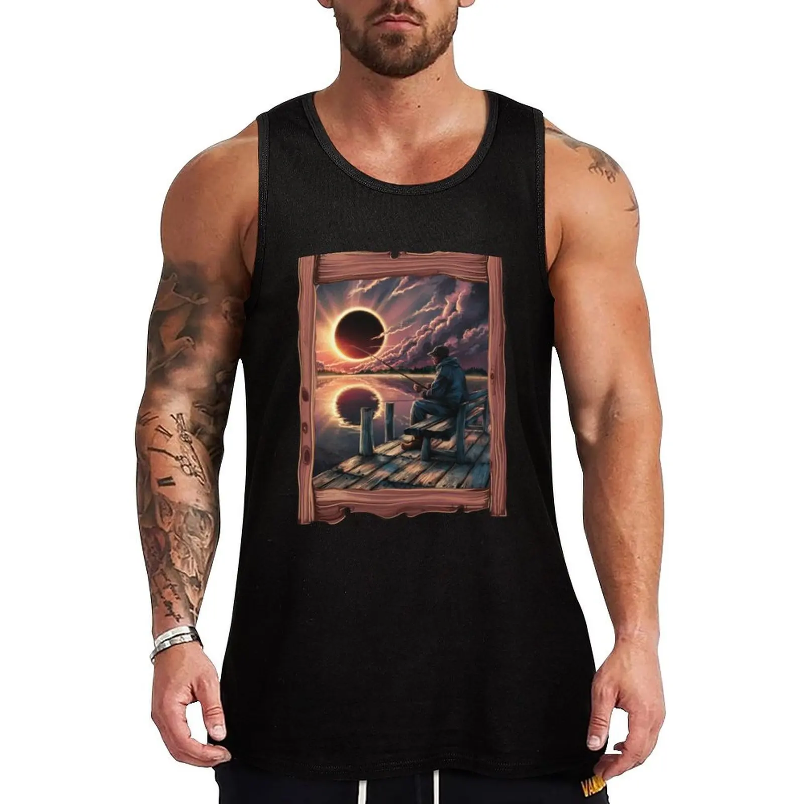 Solar eclipse lake Tank Top Men's sports t-shirt gym t-shirts t-shirts for Men's gym
Solar eclipse lake Tank Top Men's sports t-shirt gym t-shirts t-shirts for Men's gym