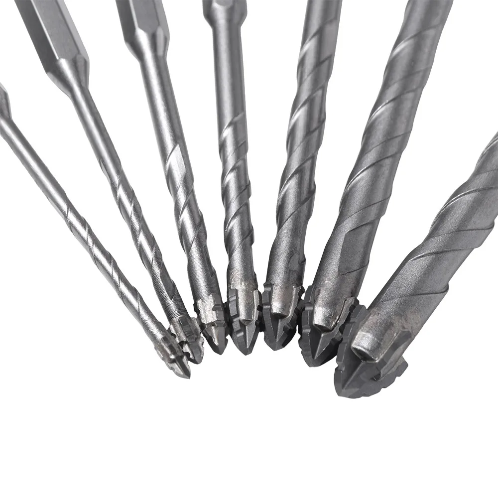 7pcs/set High Hardness Tile Drill Bit Set U-shaped Four-Edged Four-Flute Sawtooth Drill Bit Precision Wear Resistant
7pcs/set High Hardness Tile Drill Bit Set U-shaped Four-Edged Four-Flute Sawtooth Drill Bit Precision Wear Resistant